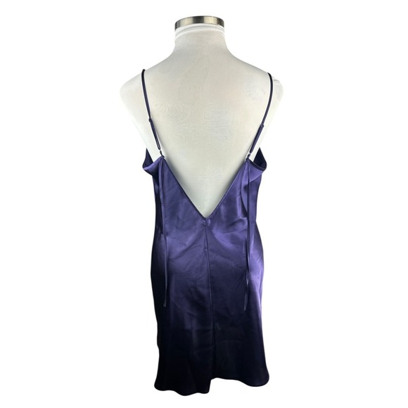 Cacique Satin Sleep Slip Dress Lingerie Chemise Purple Nighty Plus Size 18/20 - Picture 7 of 16